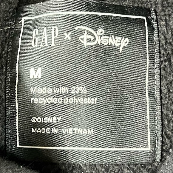 GAP Black Men's Sweater with Graphic Design-🔥 Vintage GAP x Disney Hoodie – Mens - Picture 5 of 5